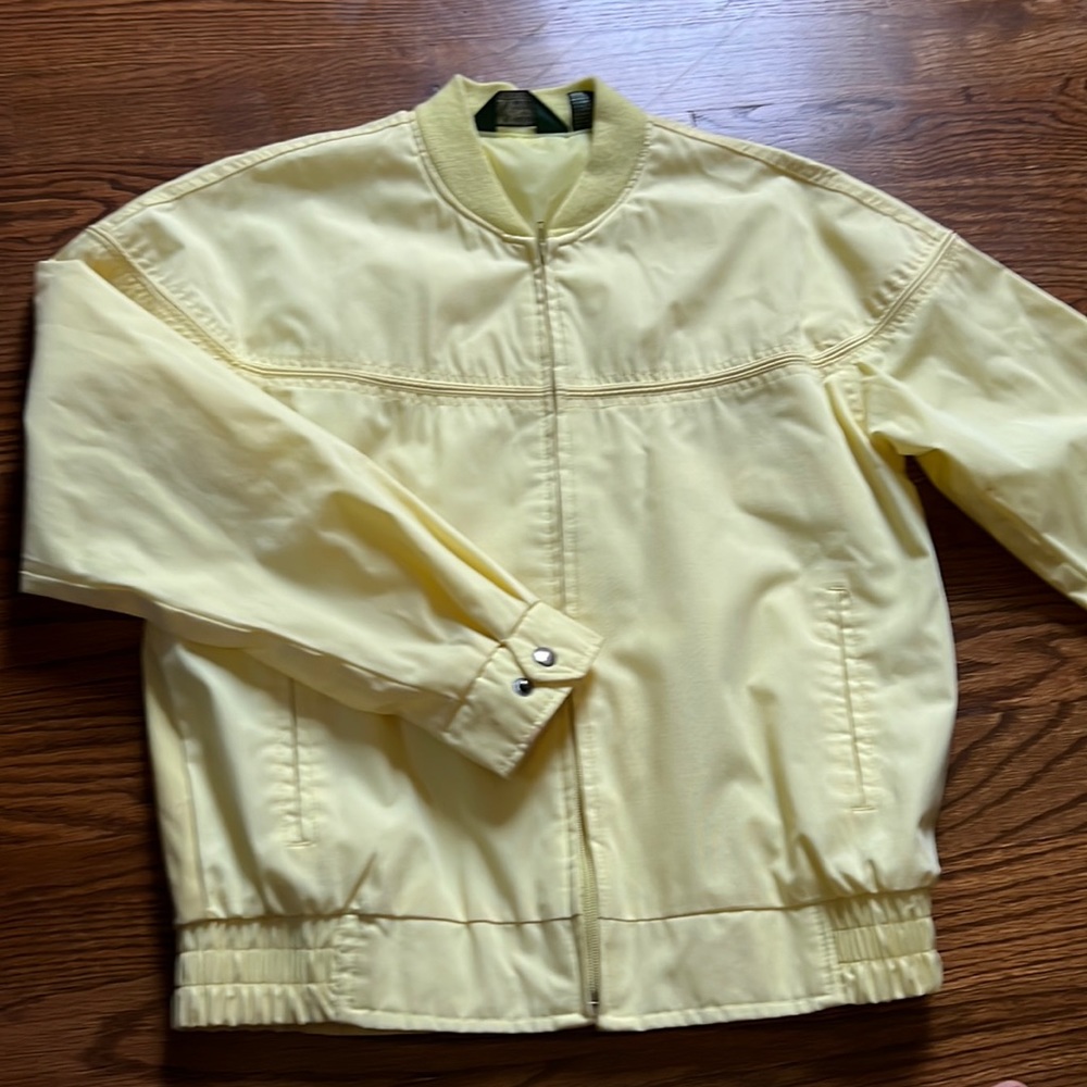 Vintage Haband jacket lightweight men’s S yellow